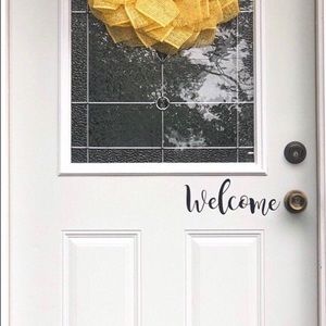 Welcome decal